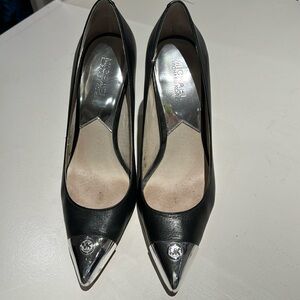 Michaels Kors Silver Toe Heels
